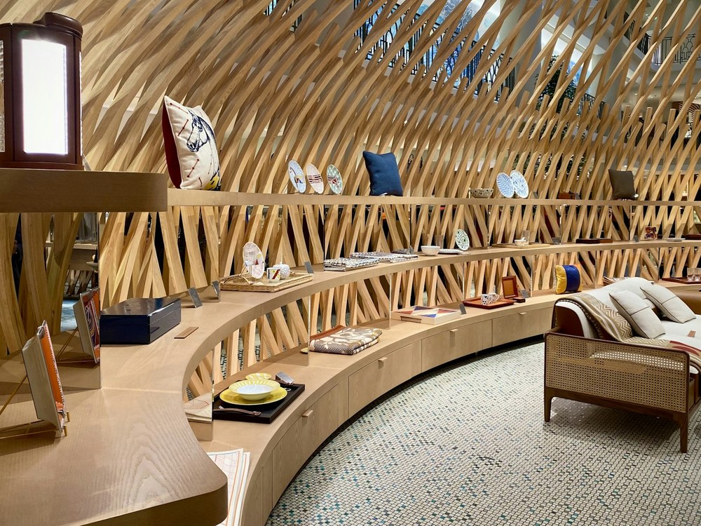 Display counters inside the Grafton Street showroom